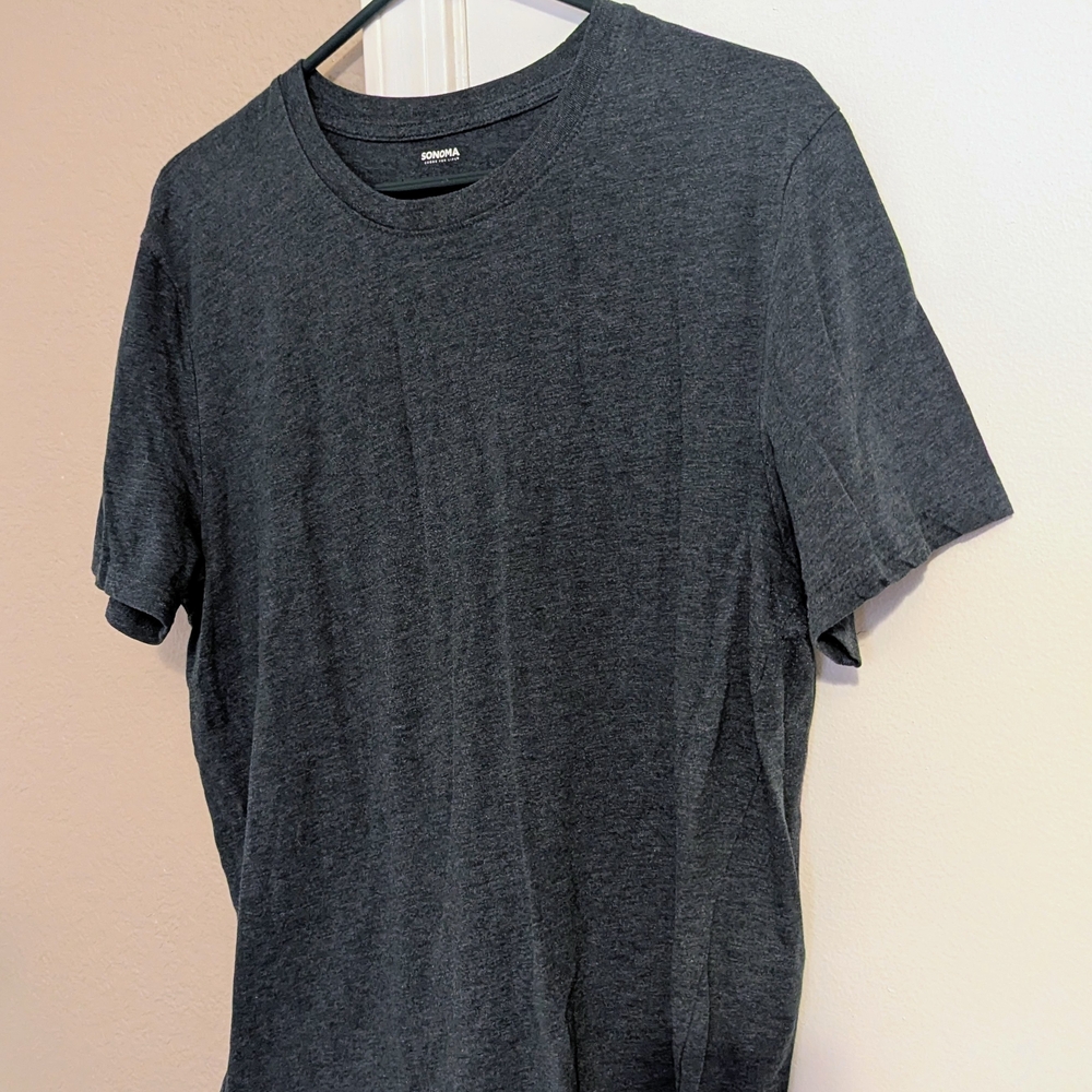 Sonoma Men's Dark Gray Short Sleeve Tee